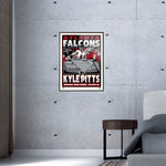Phenom Gallery Atlanta Falcons Kyle Pitts 18" x 24" Deluxe Framed Serigraph