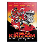 Phenom Gallery Kansas City Chiefs Defend The Kingdom Movie Poster 18" x 24" Serigraph