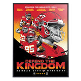 Phenom Gallery Kansas City Chiefs Defend The Kingdom Movie Poster 18" x 24" Serigraph