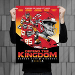 Phenom Gallery Kansas City Chiefs Defend The Kingdom Movie Poster 18" x 24" Serigraph