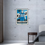 Phenom Gallery Carolina Panthers Christian McCaffrey 18" x 24" Deluxe Framed Serigraph