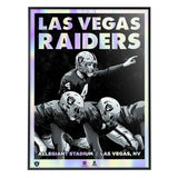 Phenom Gallery Las Vegas Raiders Derek Carr 18" x 24" Deluxe Framed Foil Serigraph