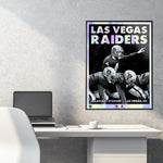 Phenom Gallery Las Vegas Raiders Derek Carr 18" x 24" Deluxe Framed Foil Serigraph