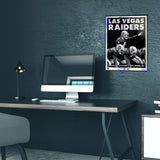 Phenom Gallery Las Vegas Raiders Derek Carr 18" x 24" Deluxe Framed Foil Serigraph