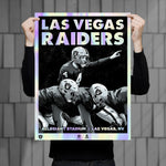 Phenom Gallery Las Vegas Raiders Derek Carr 18" x 24" Deluxe Framed Foil Serigraph