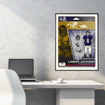 Phenom Gallery Baltimore Ravens Lamar Jackson Action Figure Serigraph