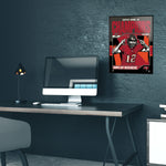 Phenom Gallery Tampa Bay Buccaneers Super Bowl LV Champs Tom Brady 18" x 24" Deluxe Framed Serigraph