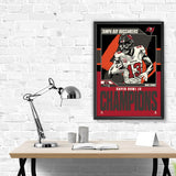 Phenom Gallery Tampa Bay Buccaneers Super Bowl LV Mike Evans Champs 18"x 24" Serigraph