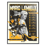 Phenom Gallery Pittsburgh Penugins Mario Lemieux 18" x 24" Deluxe Framed Serigraph