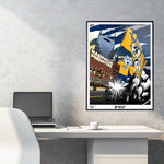 Phenom Gallery Nashville Predators Gnash Mascot 18" x 24" Serigraph