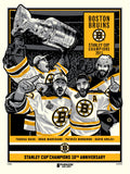 Phenom Gallery Boston Bruins 2011 Stanley Cup Champions 10th Anniversary 18" x 24" Serigraph