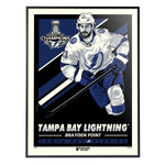 Phenom Gallery Tampa Bay Lightning '20 Stanley Cup Champions Brayden Point Deluxe Framed Serigraph