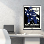 Phenom Gallery Tampa Bay Lightning '20 Stanley Cup Champions Victor Hedman Deluxe Framed Serigraph
