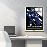 Phenom Gallery Tampa Bay Lightning '20 Stanley Cup Champions Victor Hedman Deluxe Framed Serigraph