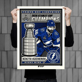 Phenom Gallery Tampa Bay Lightning Nikita Kucherov '20 Stanley Cup Champs Deluxe Framed Print