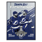 Phenom Gallery Tampa Bay Lightning 2021 Stanley Cup Champions Kurcherov & Stamkos Serigraph Print