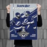 Phenom Gallery Tampa Bay Lightning '21 Stanley Cup Champions Kurcherov & Stamkos Deluxe Framed Serigraph