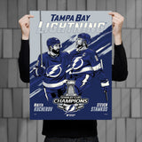 Phenom Gallery Tampa Bay Lightning 2021 Stanley Cup Champions Kurcherov & Stamkos Serigraph Print