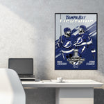 Phenom Gallery Tampa Bay Lightning 2021 Stanley Cup Champions Kurcherov & Stamkos Serigraph Print