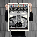 Phenom Gallery Chicago White Sox Stadium 18" x 24" Deluxe Framed Serigraph