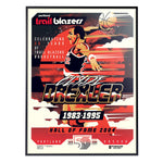 Phenom Gallery Portland Trailblazers 50th Anniversary Clyde Drexler Deluxe Framed Serigraph