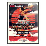 Phenom Gallery Portland Trailblazers 50th Anniversary Clyde Drexler Deluxe Framed Serigraph