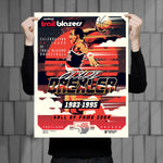 Phenom Gallery Portland Trailblazers 50th Anniversary Clyde Drexler Deluxe Framed Serigraph