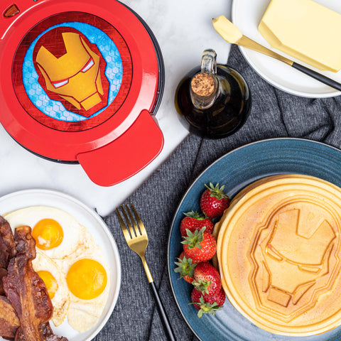 Uncanny Brands Marvel Iron Man Waffle Maker