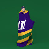 Sleep Squad Utah Jazz Hardwood Classics 60” x 80” Raschel Plush Blanket