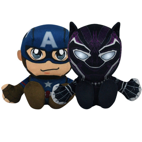 Bleacher Creatures Marvel Kuricha Bundle: Black Panther & Captain America Kuricha Plushies