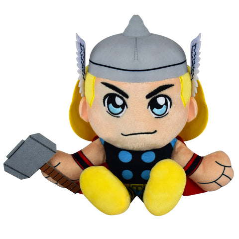 Bleacher Creatures Marvel Thor 8" Kuricha Sitting Plush- Soft Chibi Inspired Toy