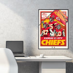Phenom Gallery Kansas City Chiefs Player 2021 18" x 24" Deluxe Framed Serigraph