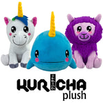 Bleacher Creatures Kuricha Sitting Plush Bundle-Series One-Unicorn, Narwhal and Llama
