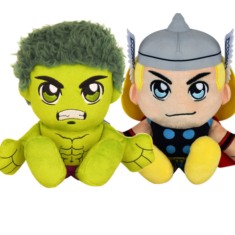 Bleacher Creatures Marvel Kuricha Bundle: The Hulk and Thor Kuricha Plushies