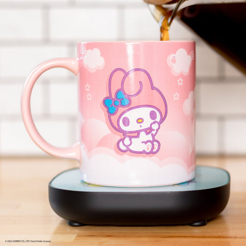 Uncanny Brands Hello Kitty and Friends My Melody Coffee Mug with Electric Mug Warmer