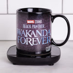 Uncanny Brands Marvel Black Panther "Wakanda Forever" Mug Warmer with Mug