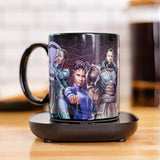 Uncanny Brands Marvel Black Panther "Wakanda Forever" Mug Warmer with Mug