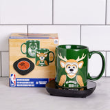 Uncanny Brands NBA Milwaukee Bucks Bango Mascot Mug Warmer with Mug