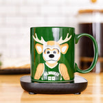 Uncanny Brands NBA Milwaukee Bucks Bango Mascot Mug Warmer with Mug