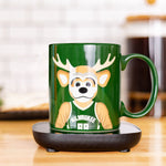 Uncanny Brands NBA Milwaukee Bucks Bango Mascot Mug Warmer with Mug