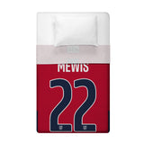 Sleep Squad US Women's Soccer Kristie Mewis 60” x 80” Raschel Plush Jersey Blanket