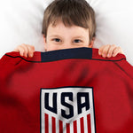 Sleep Squad US Women's Soccer Kristie Mewis 60” x 80” Raschel Plush Jersey Blanket
