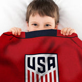 Sleep Squad US Women's Soccer Kristie Mewis 60” x 80” Raschel Plush Jersey Blanket