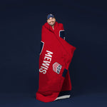 Sleep Squad US Women's Soccer Kristie Mewis 60” x 80” Raschel Plush Jersey Blanket