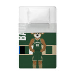 Sleep Squad Milwaukee Bucks Bango Mascot 60” x 80” Raschel Plush Blanket