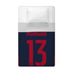 Sleep Squad US Women's Soccer Alex Morgan 60” x 80” Raschel Plush Jersey Blanket