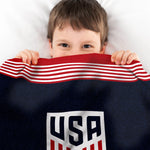 Sleep Squad US Women's Soccer Alex Morgan 60” x 80” Raschel Plush Jersey Blanket