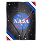 Sleep Squad Nasa Logo 60” x 80”  Raschel Plush Blanket