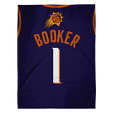 Sleep Squad Phoenix Suns Devin Booker 60” x 80” RaschelPlush Blanket