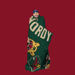 Sleep Squad Minnesota Wild Nordy Mascot 60” x 80” Raschel Plush Blanket